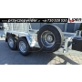LT-188 przyczepa 302x147x22cm, do podnośnika nożycowego, towarowa ciężarowa, DMC 3500kg